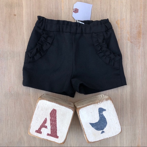 baby girl black shorts